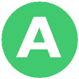Green circle A